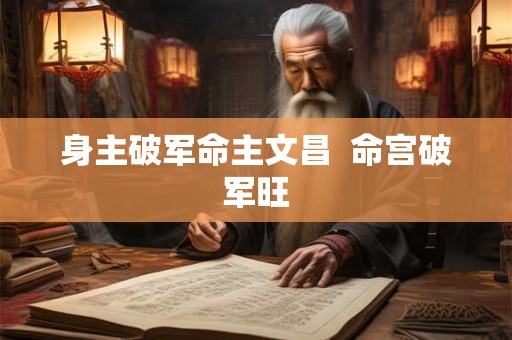 身主破军命主文昌 命宫破军旺 身主破军命主文昌 命宫破军旺