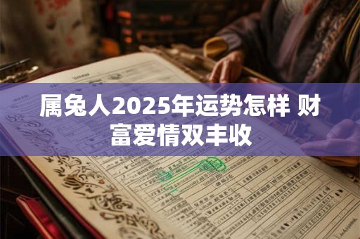属兔人2025年运势怎样 财富爱情双丰收
