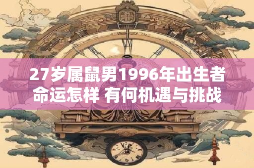 27岁属鼠男1996年出生者命运怎样 有何机遇与挑战