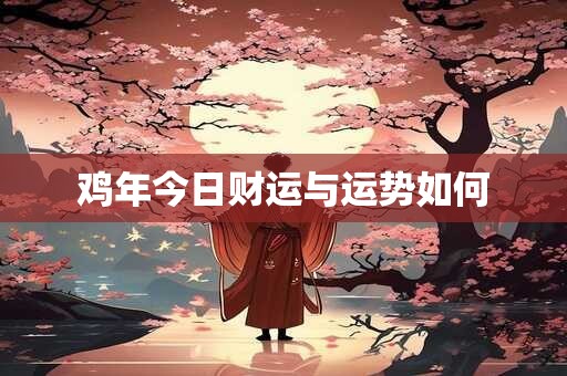 鸡年今日财运与运势如何