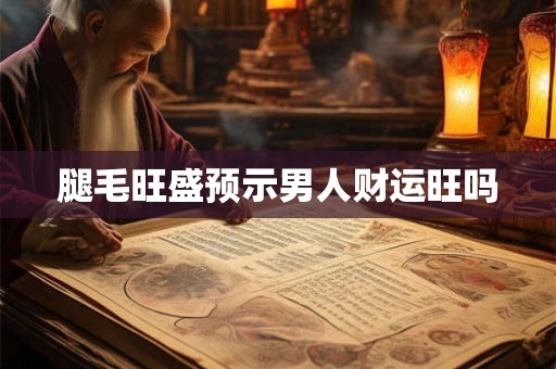 腿毛旺盛预示男人财运旺吗