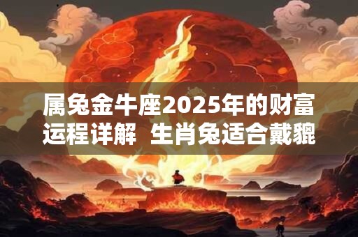 属兔金牛座2025年的财富运程详解 生肖兔适合戴貔貅不 属兔金牛座2025年的财富运程详解 生肖兔适合戴貔貅不