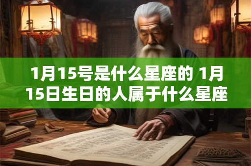 1月15号是什么星座的 1月15日生日的人属于什么星座