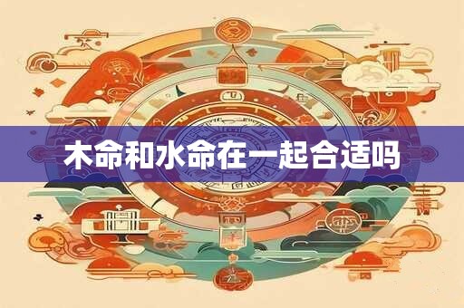 木命和水命在一起合适吗
