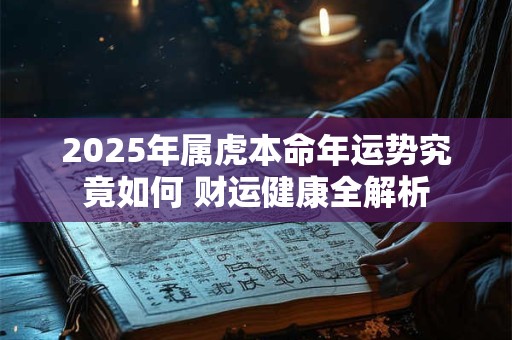 2025年属虎本命年运势究竟如何 财运健康全解析