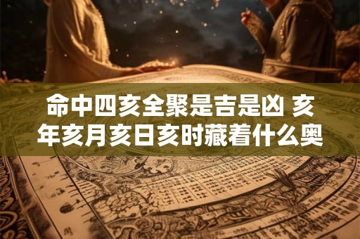 命中四亥全聚是吉是凶 亥年亥月亥日亥时藏着什么奥秘