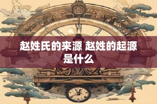 赵姓氏的来源 赵姓的起源是什么