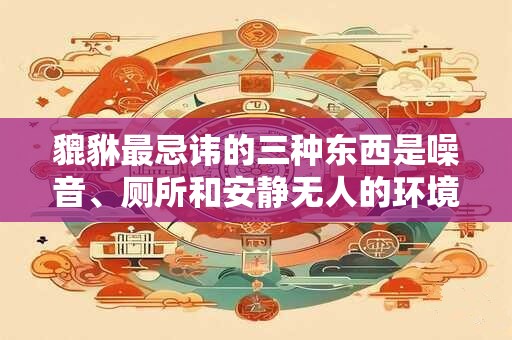 貔貅最忌讳的三种东西是噪音、厕所和安静无人的环境