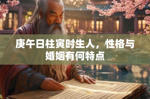 庚午日柱寅时生人，性格与婚姻有何特点