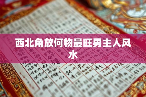 西北角放何物最旺男主人风水