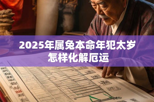 2025年属兔本命年犯太岁 怎样化解厄运