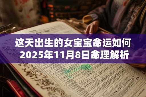 这天出生的女宝宝命运如何 2025年11月8日命理解析 这天出生的女宝宝命运如何 2025年11月8日命理解析