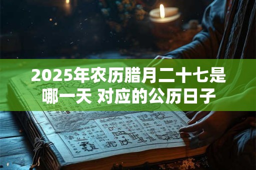 2025年农历腊月二十七是哪一天 对应的公历日子