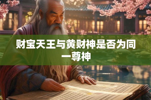 财宝天王与黄财神是否为同一尊神