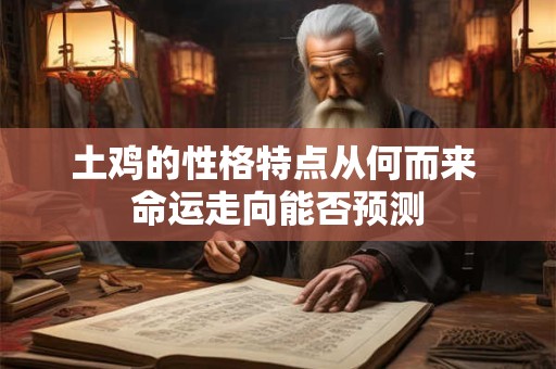土鸡的性格特点从何而来 命运走向能否预测