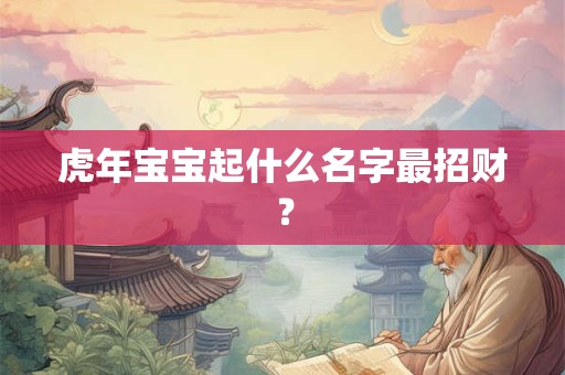 虎年宝宝起什么名字最招财？