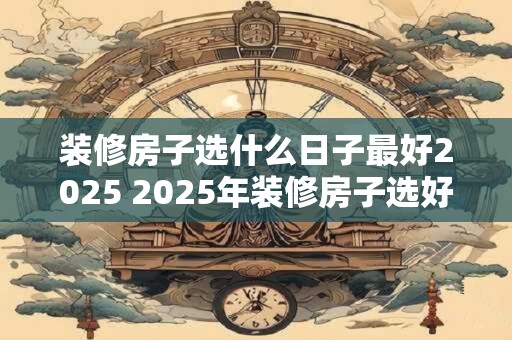 装修房子选什么日子最好2025 2025年装修房子选好日子