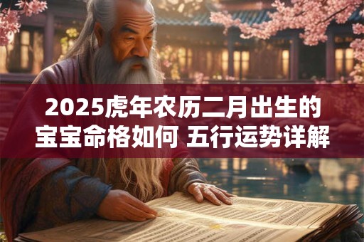 2025虎年农历二月出生的宝宝命格如何 五行运势详解