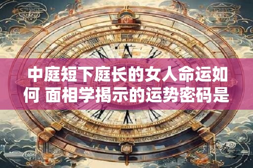 中庭短下庭长的女人命运如何 面相学揭示的运势密码是什么