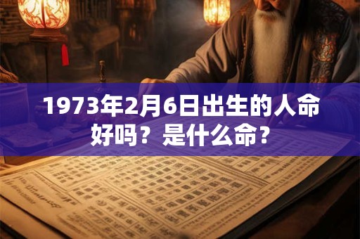 1973年2月6日出生的人命好吗？是什么命？