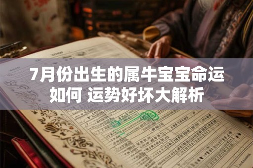 7月份出生的属牛宝宝命运如何 运势好坏大解析