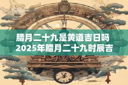 腊月二十九是黄道吉日吗 2025年腊月二十九时辰吉凶一览表