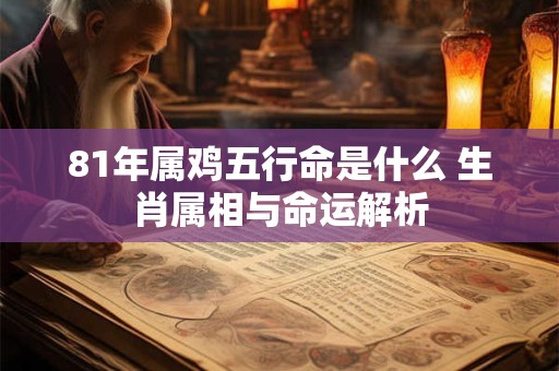 81年属鸡五行命是什么 生肖属相与命运解析