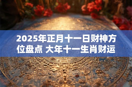 2025年正月十一日财神方位盘点 大年十一生肖财运解析