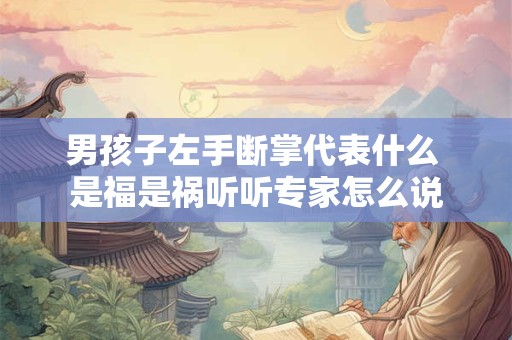 男孩子左手断掌代表什么 是福是祸听听专家怎么说