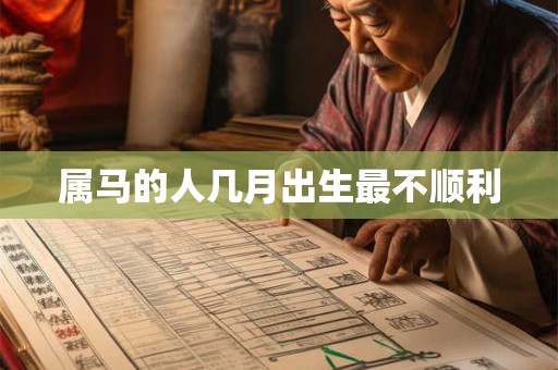 属马的人几月出生最不顺利