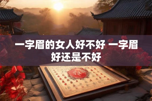 一字眉的女人好不好 一字眉好还是不好