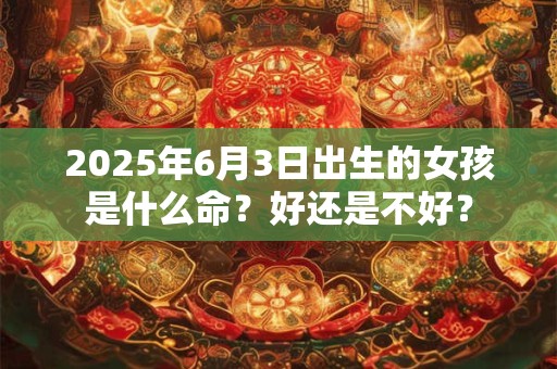 2025年6月3日出生的女孩是什么命？好还是不好？