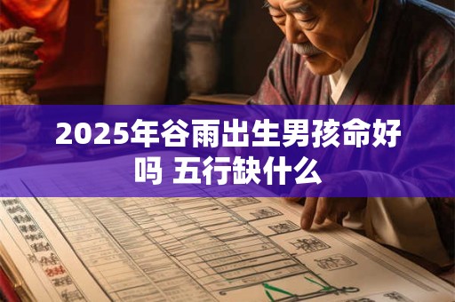 2025年谷雨出生男孩命好吗 五行缺什么
