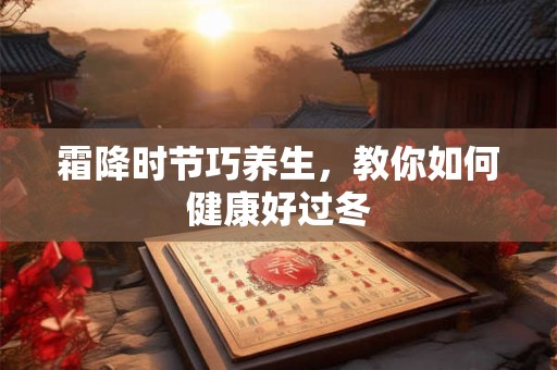 霜降时节巧养生，教你如何健康好过冬