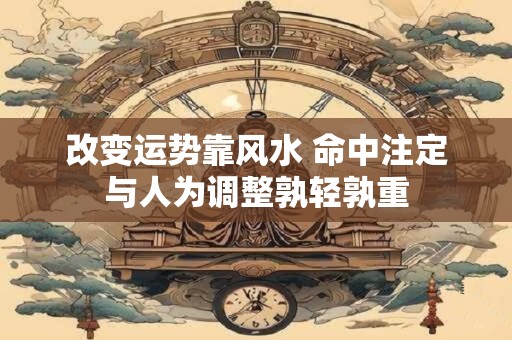 改变运势靠风水 命中注定与人为调整孰轻孰重