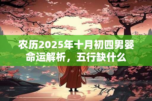 农历2025年十月初四男婴命运解析，五行缺什么