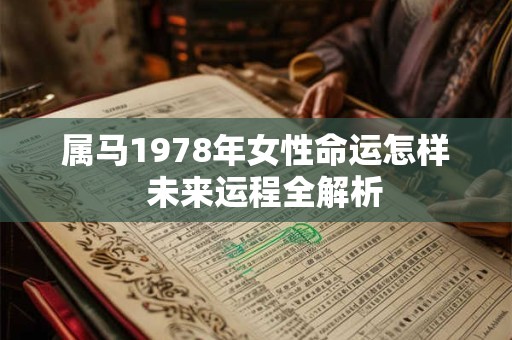 属马1978年女性命运怎样  未来运程全解析