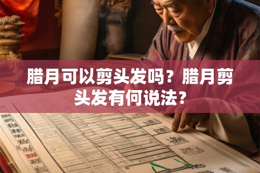 腊月可以剪头发吗？腊月剪头发有何说法？