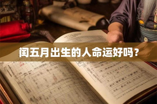 闰五月出生的人命运好吗？