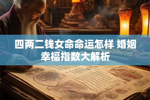 四两二钱女命命运怎样 婚姻幸福指数大解析