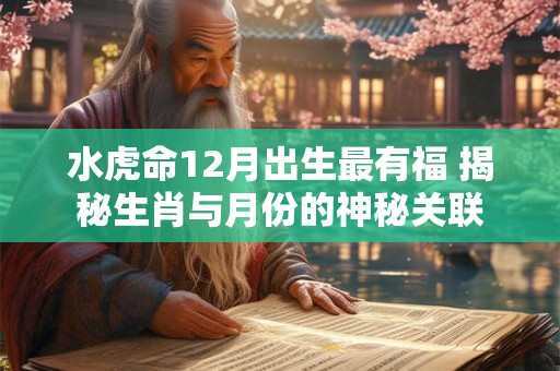 水虎命12月出生最有福 揭秘生肖与月份的神秘关联