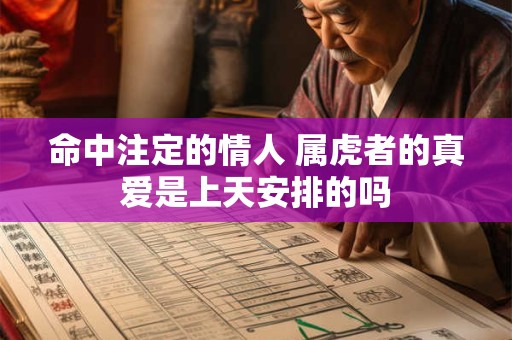 命中注定的情人 属虎者的真爱是上天安排的吗