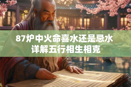 87炉中火命喜水还是忌水 详解五行相生相克