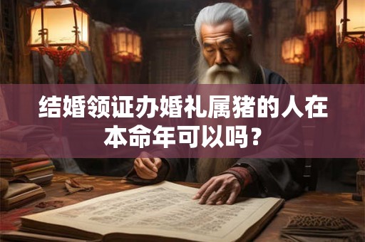 结婚领证办婚礼属猪的人在本命年可以吗？