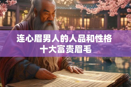 连心眉男人的人品和性格 十大富贵眉毛
