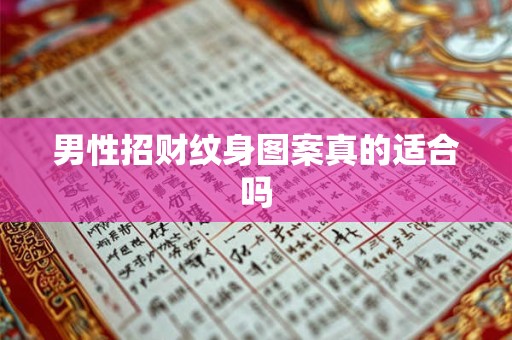 男性招财纹身图案真的适合吗