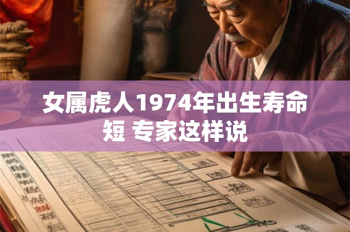 女属虎人1974年出生寿命短 专家这样说