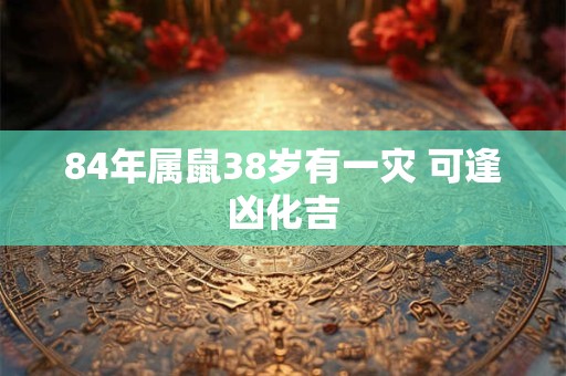 84年属鼠38岁有一灾 可逢凶化吉