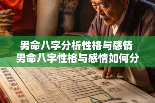 男命八字分析性格与感情 男命八字性格与感情如何分析