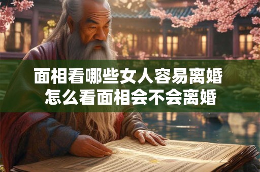 面相看哪些女人容易离婚 怎么看面相会不会离婚